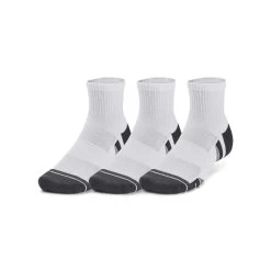 Under Armour Performance Tech 3-Pack Quarter Socks White / Jet Grey