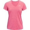 Under Armour Women's Tech™ SS V-Neck Twist T-Shirt Cerise / Pink Lemonade / Metallic Silver 2 Under Armour Women's Tech™ SS V-Neck Twist T-Shirt Cerise / Pink Lemonade / Metallic Silver -Sports Equipment Discount Store s7.ps1258568 655 hf