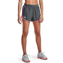 Under Armour Women's UA Fly-By 2.0 Shorts Pitch Gray / Cerise / Reflective