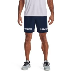 Under Armour Men's UA Woven Graphic Wordmark Shorts Academy / White