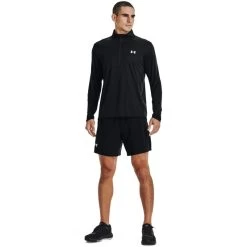 Under Armour Men's Speed Stride 2.0 Half Zip Top Black / Reflective -Sports Equipment Discount Store s7.v5 1369750 001 fsf