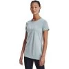 Under Armour Women's Tech Solid Logo Arch T-Shirt Breaker Blue / White -Sports Equipment Discount Store s7.v5 1369864 478 fc