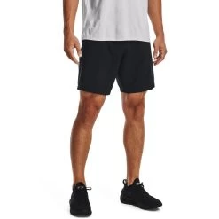 Under Armour Men's UA Woven Graphic Shorts Black / White -Sports Equipment Discount Store s7.v5 1370388 001 fc