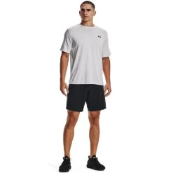 Under Armour Men's UA Woven Graphic Shorts Black / White -Sports Equipment Discount Store s7.v5 1370388 001 fsf