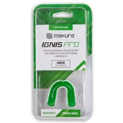Makura Ignis™ Pro Mouth Guard White / Green -Sports Equipment Discount Store sportech pro makura mouthguard green wht 1