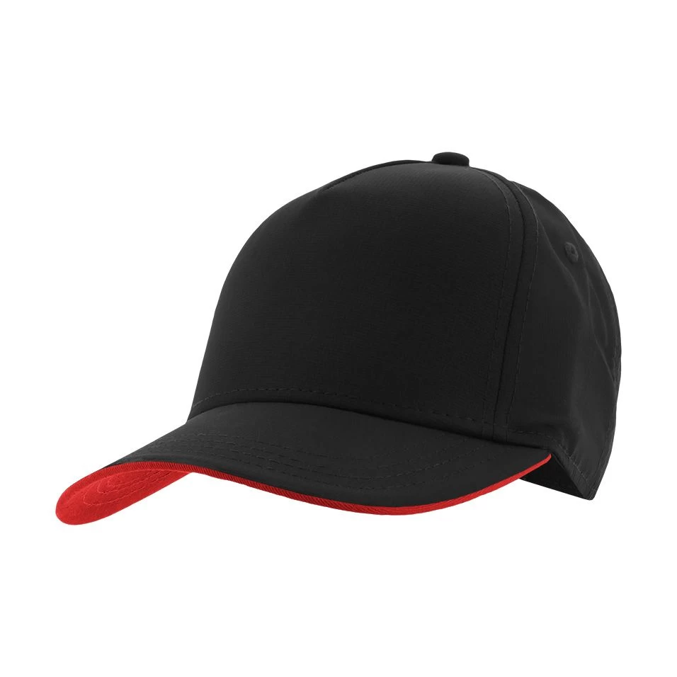 Kids' Sully Baseball Cap Black / Red 4 Kids' Sully Baseball Cap Black / Red - Image 2