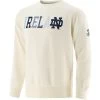Trad Craft Men's Notre Dame Ireland Crew Neck Sweatshirt Cream / Blue / Navy -Sports Equipment Discount Store trad craft notre dame ireland crew neck top cream blue navy 1