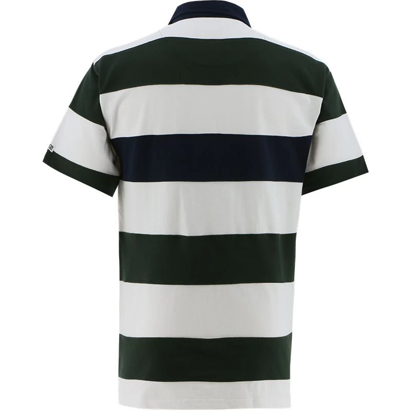 Men's Lansdowne Ireland Stripe Short Sleeve Rugby Top Bottle / White 4 Men's Lansdowne Ireland Stripe Short Sleeve Rugby Top Bottle / White - Image 2
