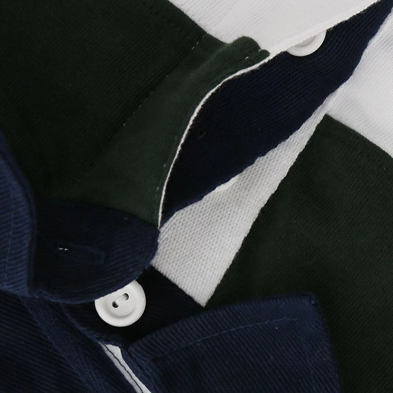 Men's Lansdowne Ireland Stripe Short Sleeve Rugby Top Bottle / White 7 Men's Lansdowne Ireland Stripe Short Sleeve Rugby Top Bottle / White - Image 5