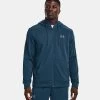 Under Armour Men's Fleece® Full-Zip Hoodie Petrol Blue / Pewter -Sports Equipment Discount Store v5 1373357 437 fc